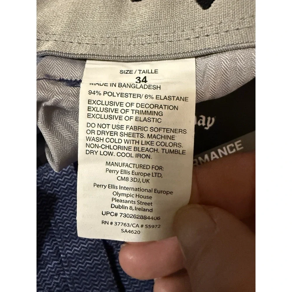 Callaway Performance Golf Short Blue Men's 34 Athletic Stretch Opti-Dri Logo